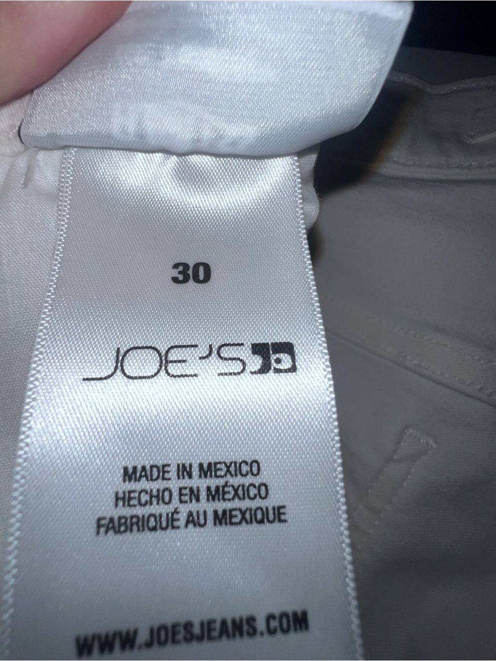 Joe's Jeans White Skinny Jeans - Tall Girls - Picture 5 of 5